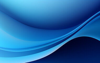 Fototapeta premium Abstract blue background with smooth shining lines