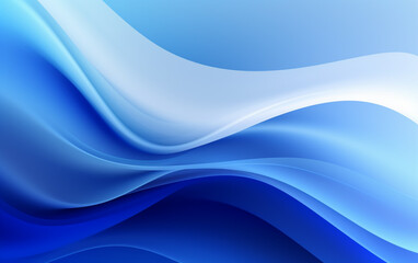 Abstract blue background with smooth shining lines