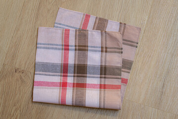 Vintage men's colored striped handkerchief.