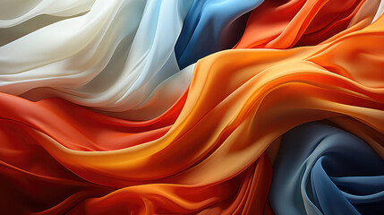 Obraz premium background image, the flag of france with vibrant colors, in the style of flowing surrealism,