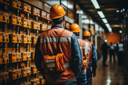 A High-voltage Laboratory With Engineers Conducting Tests On Electrical Insulation Materials And Systems, Ensuring Safety And Reliability