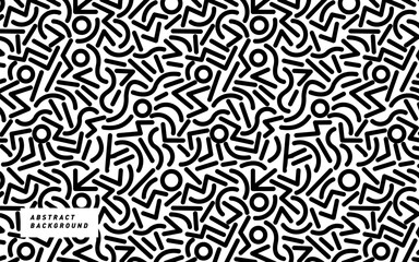 black and white seamless pattern