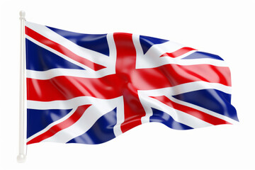 Flag of Britain silk. Generated AI
