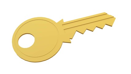 Key used to open different types of doors and padlocks