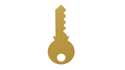 Key used to open different types of doors and padlocks