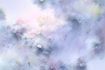 Abstrakcyjne niebieskie pastelowe  tło. Generative AI