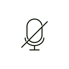 Microphone icon. Element of application icon. Premium quality graphic design. Signs, symbols collection icon for websites, web design, mobile app on white background