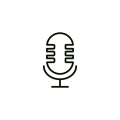 Microphone icon. Element of application icon. Premium quality graphic design. Signs, symbols collection icon for websites, web design, mobile app on white background