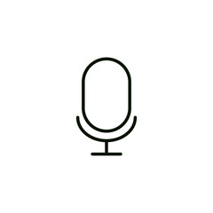 Microphone icon. Element of application icon. Premium quality graphic design. Signs, symbols collection icon for websites, web design, mobile app on white background