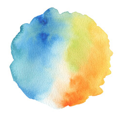 PNG Ink watercolor hand drawn circle cloud stain painting blot on transparent. Wet color paper texture background.