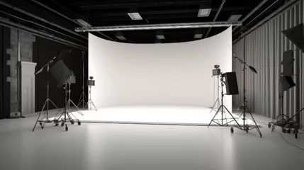 Foto op Plexiglas a modern studio room for shooting photos and videos © vasyan_23
