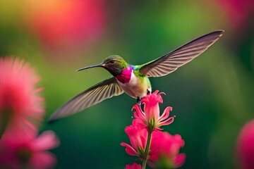 hummingbird in flightgenerated by AI technology	