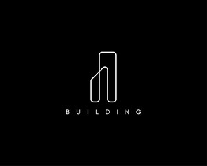 Building, real estate, property, skyscraper and cityscape logo design template for business identity. Abstract city building symbol design concept.