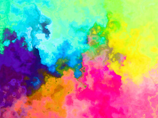 Creative, colorful abstract art for media, background or artistic projects