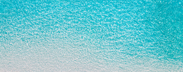 Top view aerial image from drone of an stunning beautiful sea landscape beach with turquoise water with copy space for your text.Beautiful Sand beach with turquoise water,aerial UAV drone shot