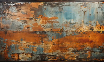 Background rusty painted metal surface. of metal rusty texture.