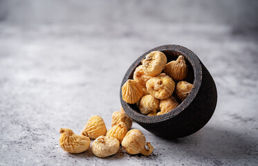 Dried Figs fruits on a background