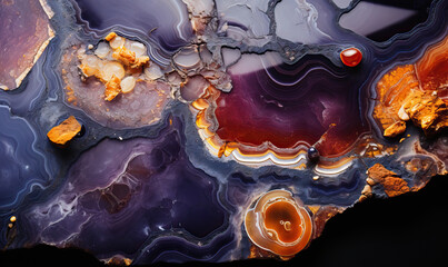 Abstract stone background of agate texture in lilac color.