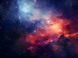 Naklejka premium Kosmische Kunstwerke: Die Farben der Nebulae und Sterne