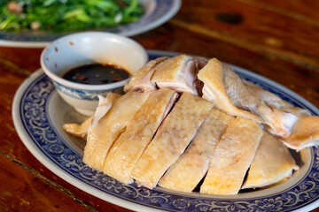 Taiwanese local cuisine steamed chicken