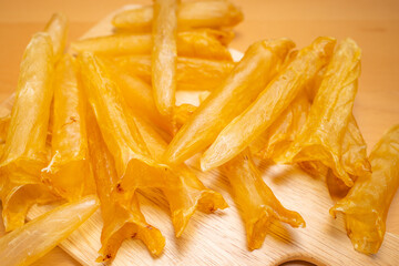 Dried fish maw traditional chinese food