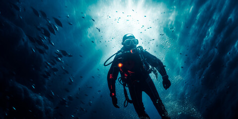 image featuring a scuba diver exploring the underwater world during a scuba diving expedition