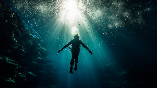 image featuring a scuba diver exploring the underwater world during a scuba diving expedition