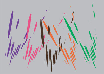 Abstract watercolor on white and black background. The color splashes on the paper. It is hand-drawn.