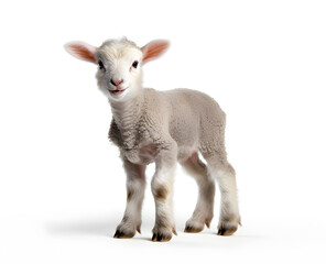 Lamb on white background
