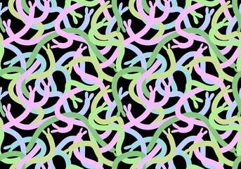 Easter rabbit seamless cartoon bunnies pattern for wrapping paper and fabrics and kids clothes print and festive