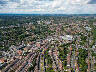 Fototapeta na wymiar Portswood Southampton City Centre, Drone Photography, 48mp 