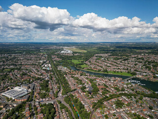 Fototapeta premium River Itchen Southampton City Centre, Drone Photography, 48mp 