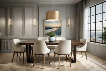 modern living room interior design Generated Ai