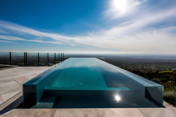 Immerse yourself in 'Liquid Horizons', a captivating series showcasing the seamless blend of water and sky through stunning Infinity Edge Swimming Pool designs.