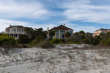 Wild Dunes Resort, South Carolina, USA - April 10, 2023. Ocean view luxury vacation homes at Wild Dunes Resort, Isle of Palms, South Carolina.