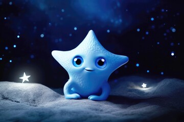 Obraz na płótnie Canvas twinkle small blue star