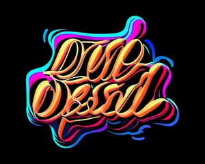 illustrator text effects that are cool and also colorful with abstract writing in vector format