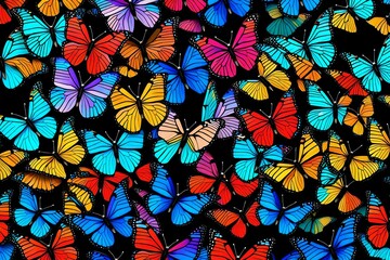 Butterflies of different colours generative by ai generative by ai