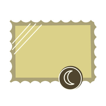 Postage stamp sticker