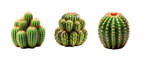 cactus isolated on transparent background ,thorny plant ,generative ai