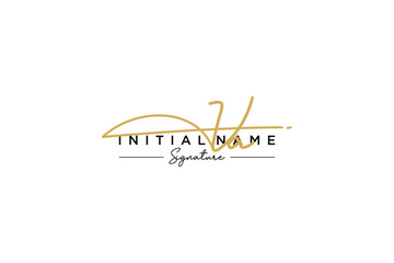 Initial VA signature logo template vector. Hand drawn Calligraphy lettering Vector illustration.