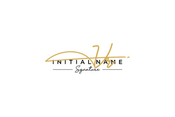 Obraz premium Initial VR signature logo template vector. Hand drawn Calligraphy lettering Vector illustration.