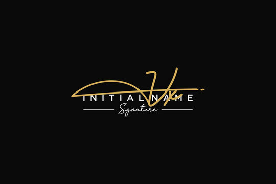 Initial VX signature logo template vector. Hand drawn Calligraphy lettering Vector illustration.