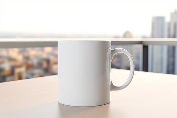 Obraz premium white coffee mug mockup
