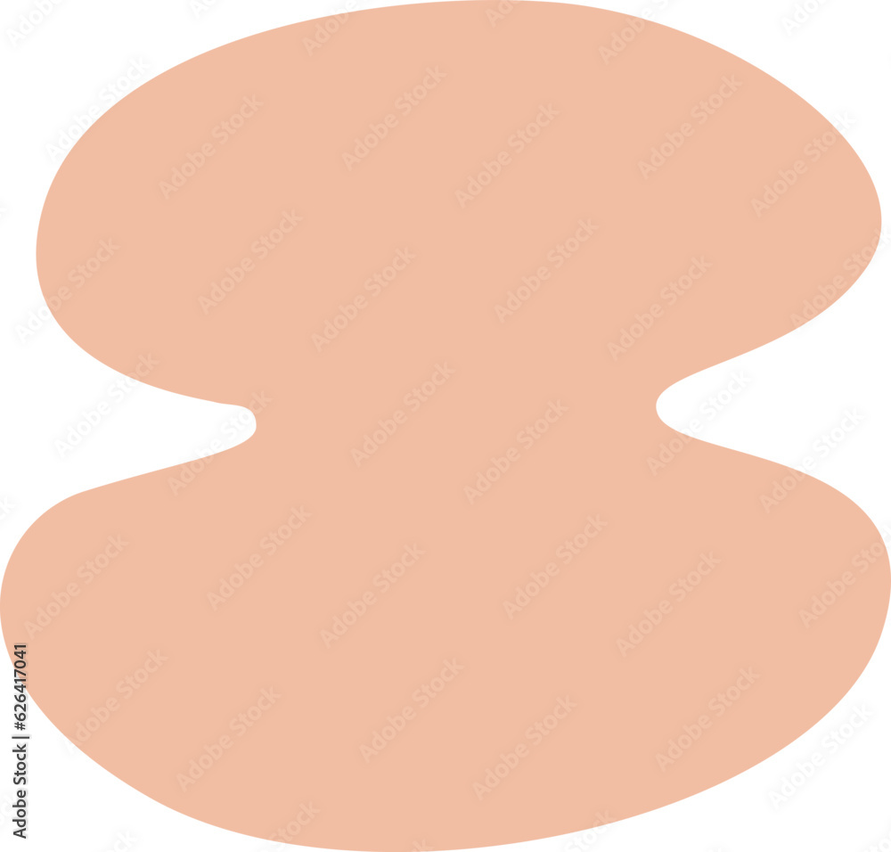 Aufkleber abstract shape blob collage element. cutout playful shape.