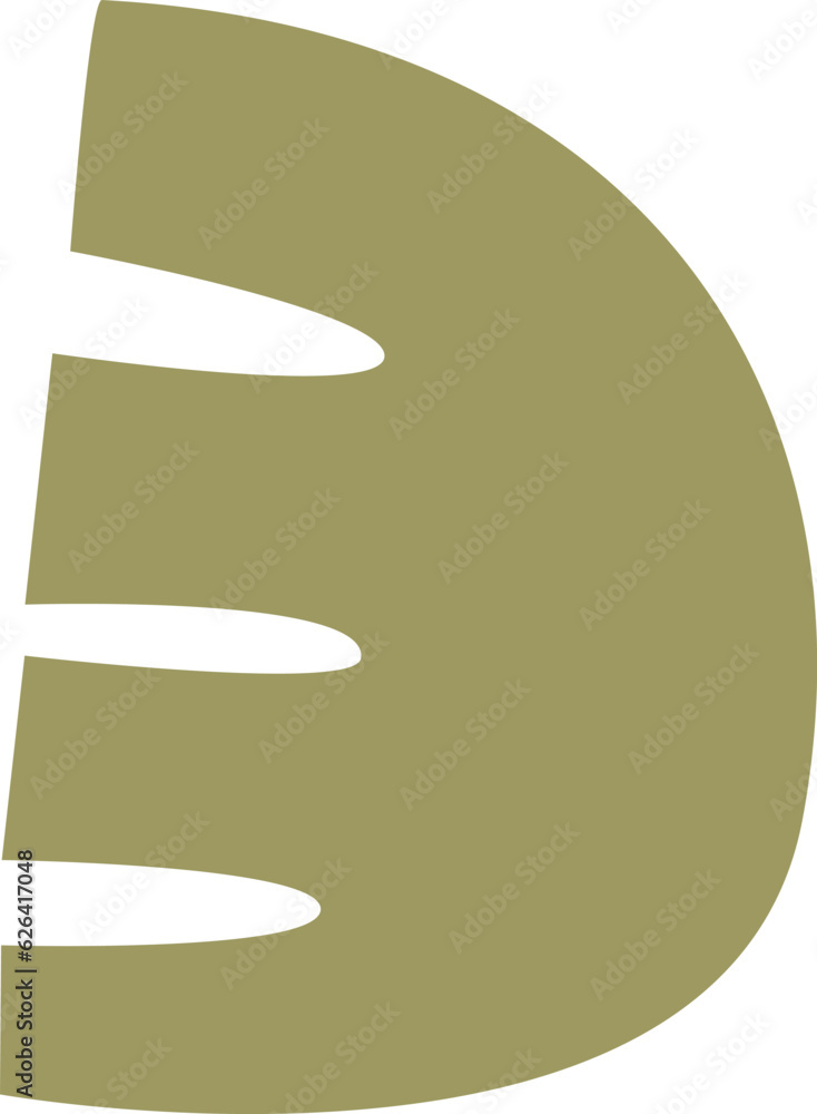 Poster abstract shape blob collage element. cutout playful shape.
