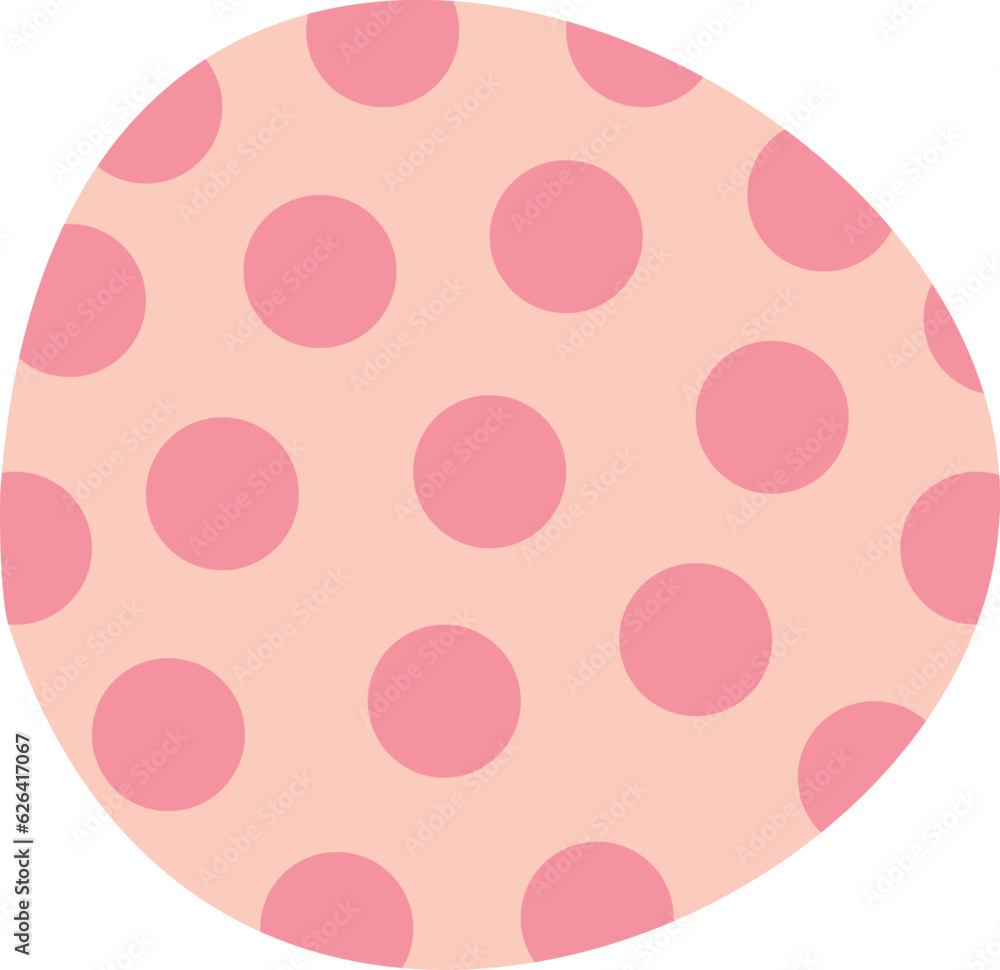 Poster abstract shape doodle dot shape. abstract cutout element.