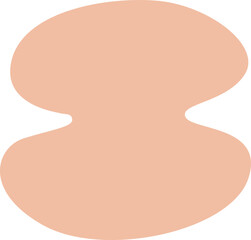 Abstract shape blob collage element. Cutout playful shape.