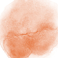 Fototapeta premium Orange Watercolor Stain