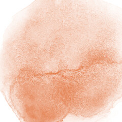 Fototapeta premium Orange Watercolor Stain